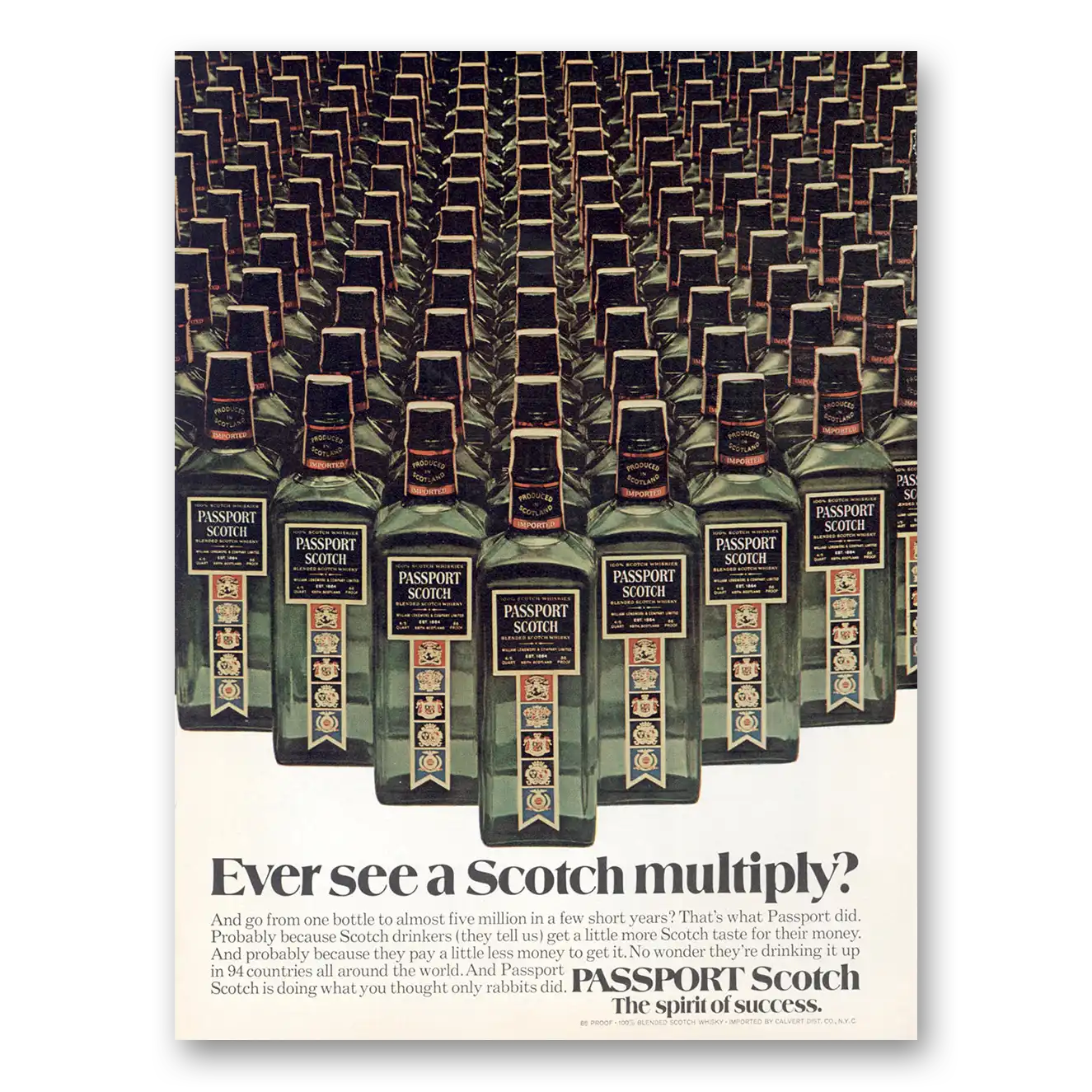 1974 Passport Scotch Ever See a Scotch Multiply Vintage Magazine Print Ad