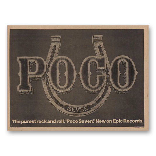 1974 Poco Promo Purest Rock and Roll Seven Vintage Magazine Print Ad