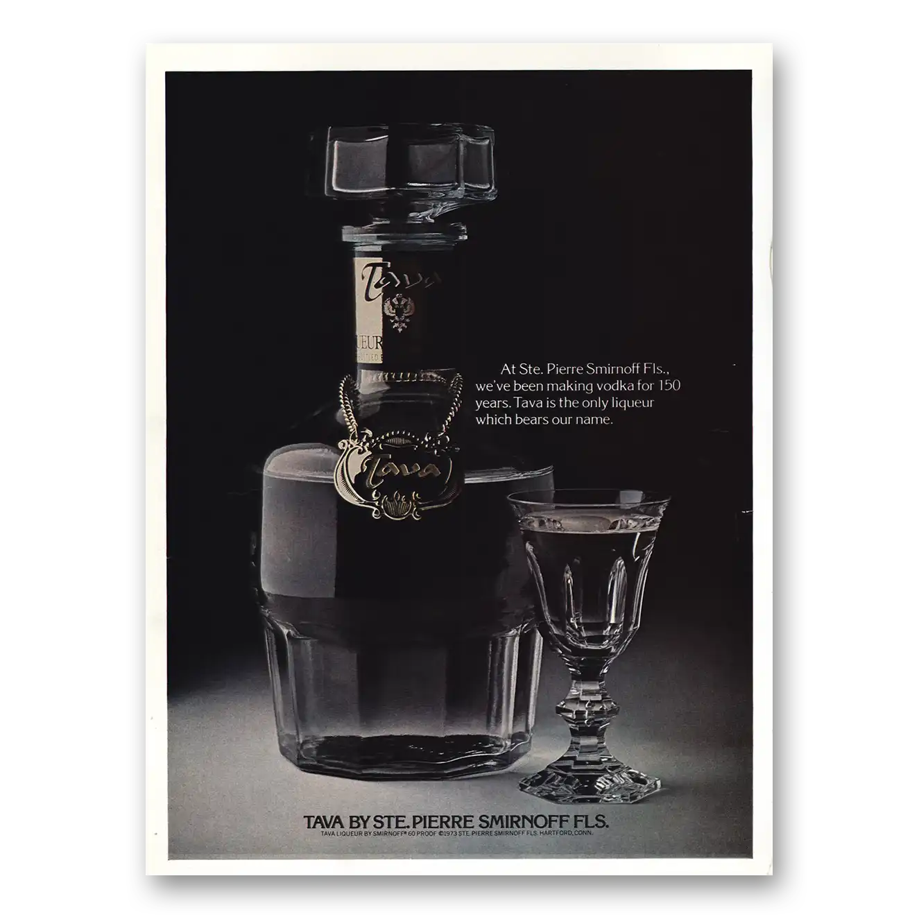 1974 Tava Liqueur Tava Smirnoff Ste Pierre Smirnoff Fls Vintage Magazine Print Ad