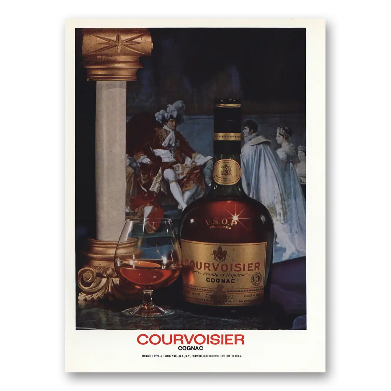 1975 Courvoisier VSOP Brandy of Napoleon Vintage Magazine Print Ad