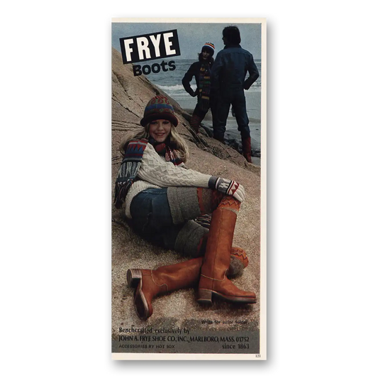 1975 Frye Boots Benchcrafted Vintage Magazine Print Ad