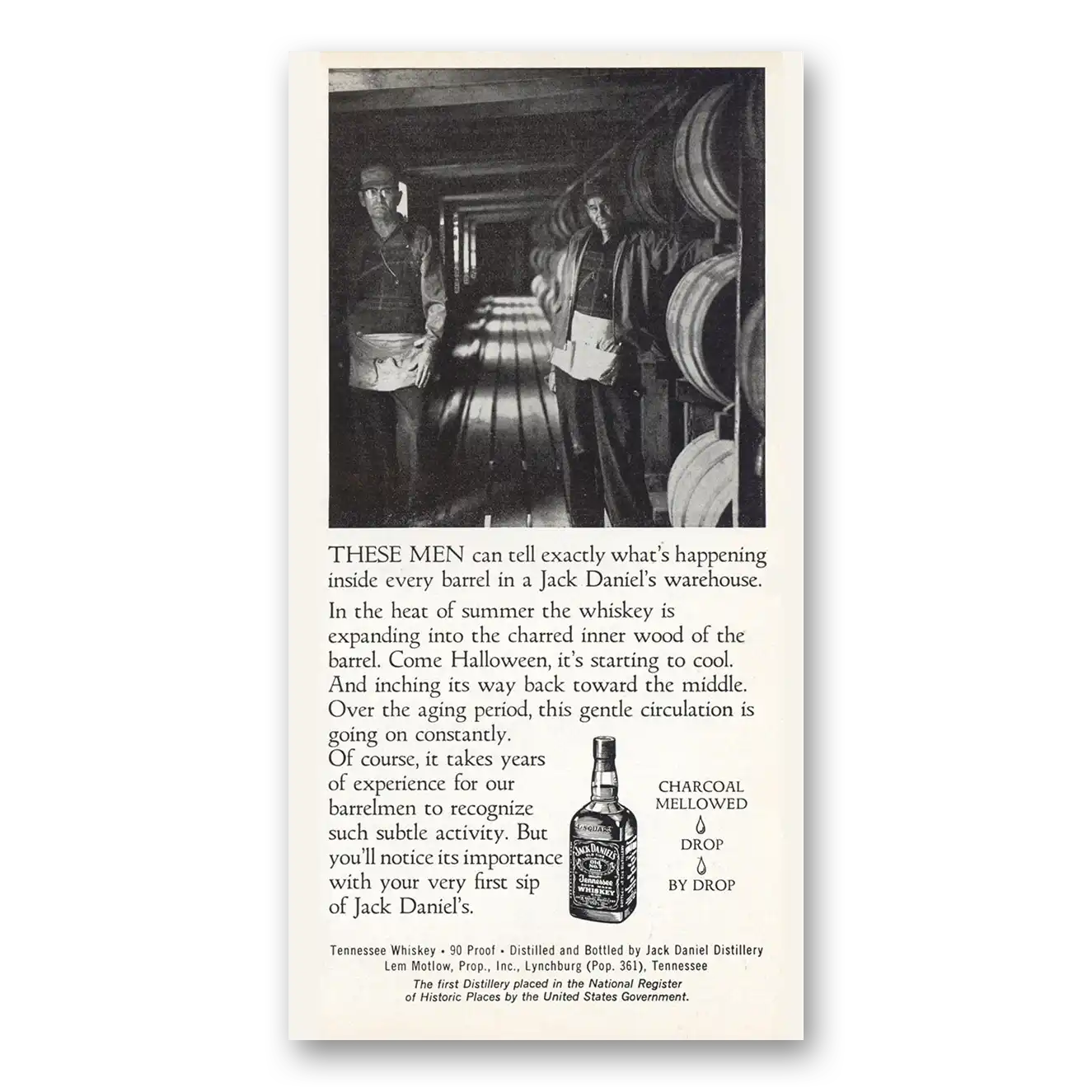 1975 Jack Daniels These Men Can Tell Exactly Vintage Magazine Print Ad