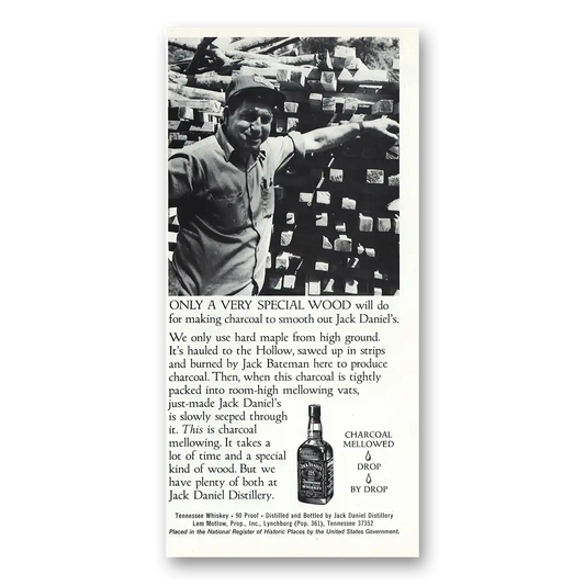 1975 Jack Daniels Only a Very Special Wood Vintage Magazine Print Ad