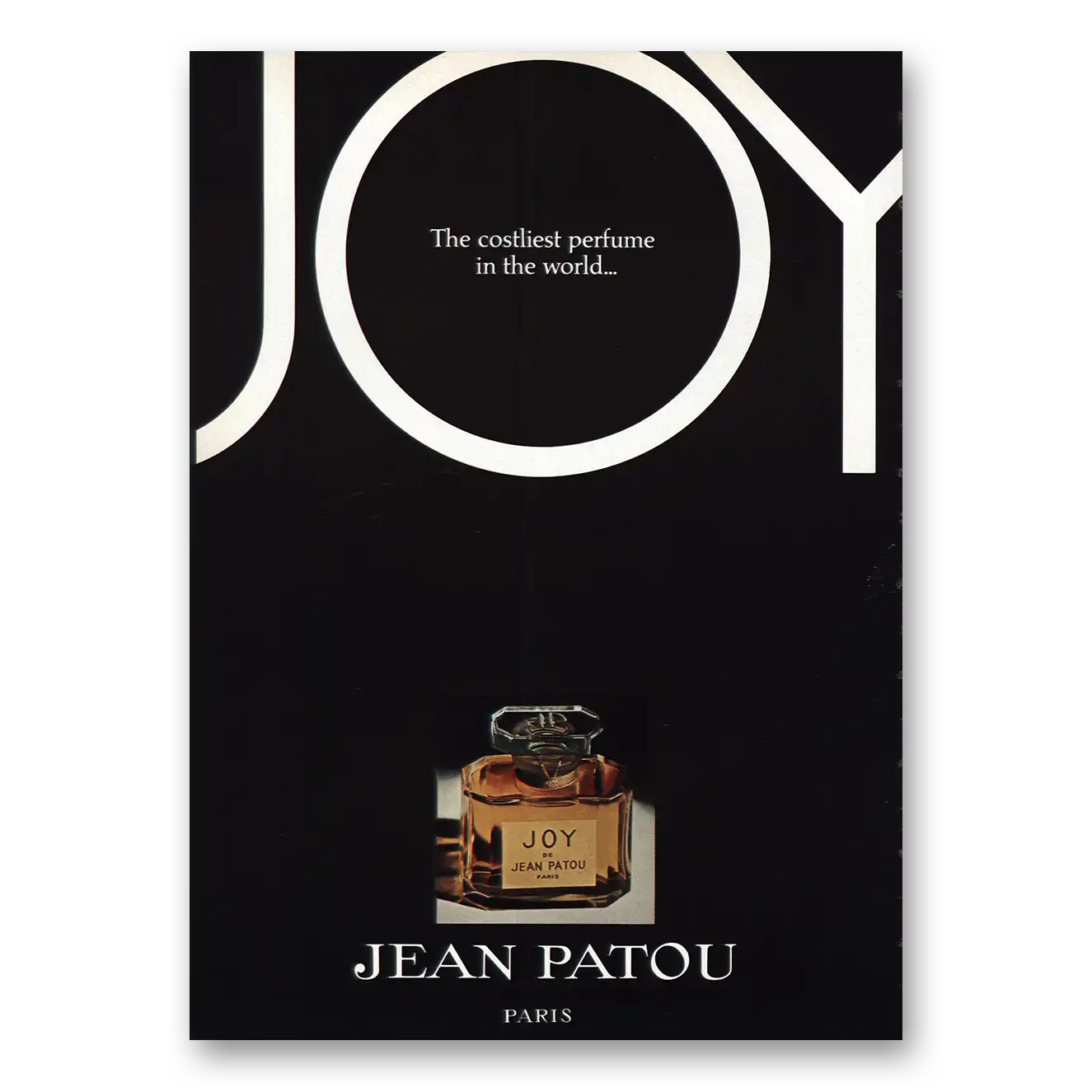 1975 Joy de Jean Patou Perfume Costliest Perfume Vintage Magazine Print Ad