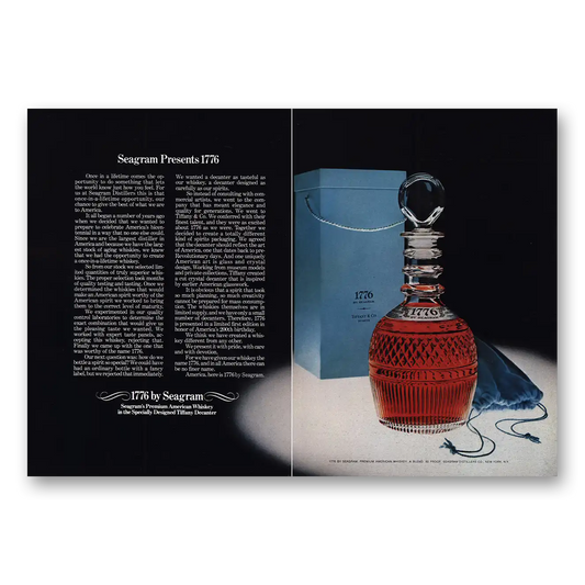 1975 Seagrams VO Whisky Presents 1776 Tiffany Vintage Magazine Print Ad