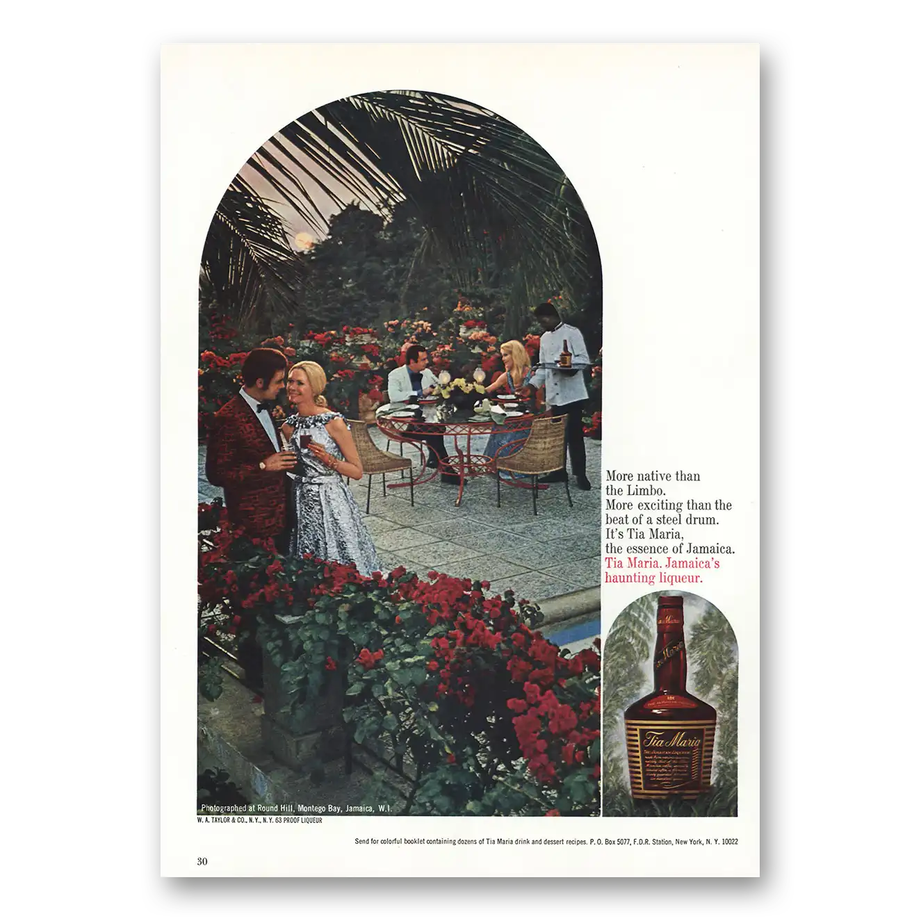 1975 Tia Maria Liqueur More Native Than the Limbo Vintage Magazine Print Ad