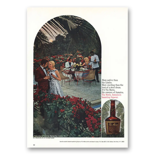 1975 Tia Maria Liqueur More Native Than the Limbo Vintage Magazine Print Ad