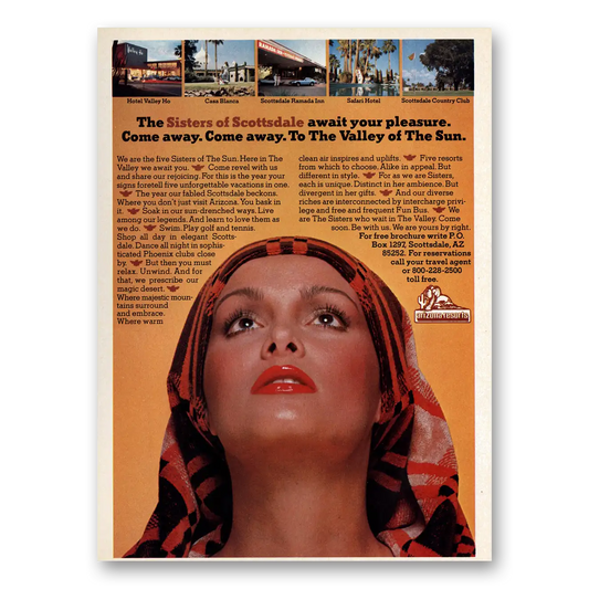 1976 Arizona Sisters of Scottsdale Vintage Magazine Print Ad