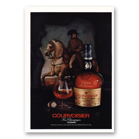 1976 Courvoisier Cognac Fine Champagne Vintage Magazine Print Ad