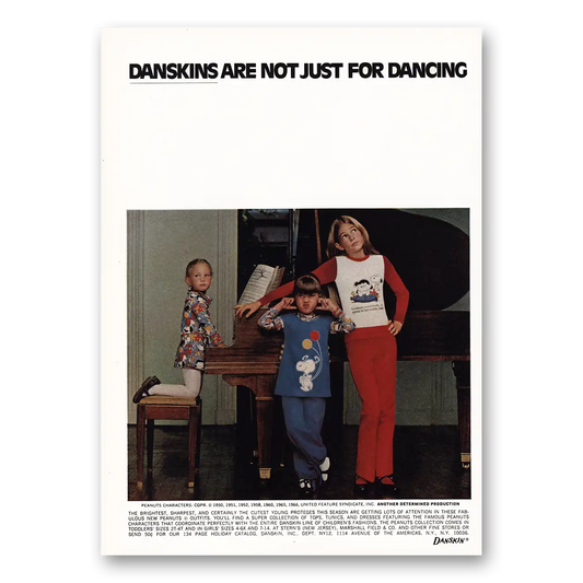 1976 Danskins Young Proteges Vintage Magazine Print Ad