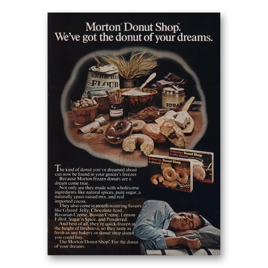 1976 Morton Donut Shop Donut of Your Dreams Vintage Magazine Print Ad