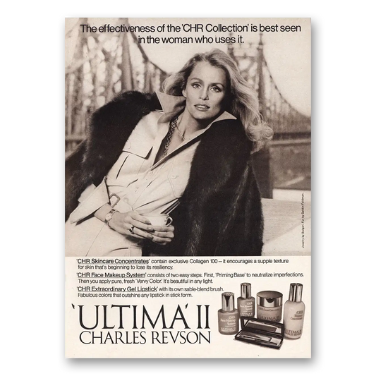 1976 Ultima II CHR Collection Women Who Uses It Vintage Magazine Print Ad