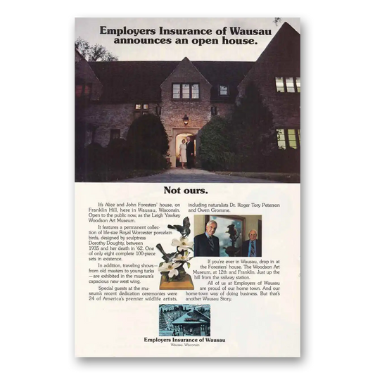 1976 Employers Insurance of Wausau Open House Vintage Magazine Print Ad