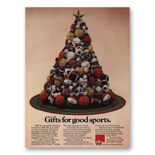 1977 AMF Gifts for Good Sports Vintage Magazine Print Ad