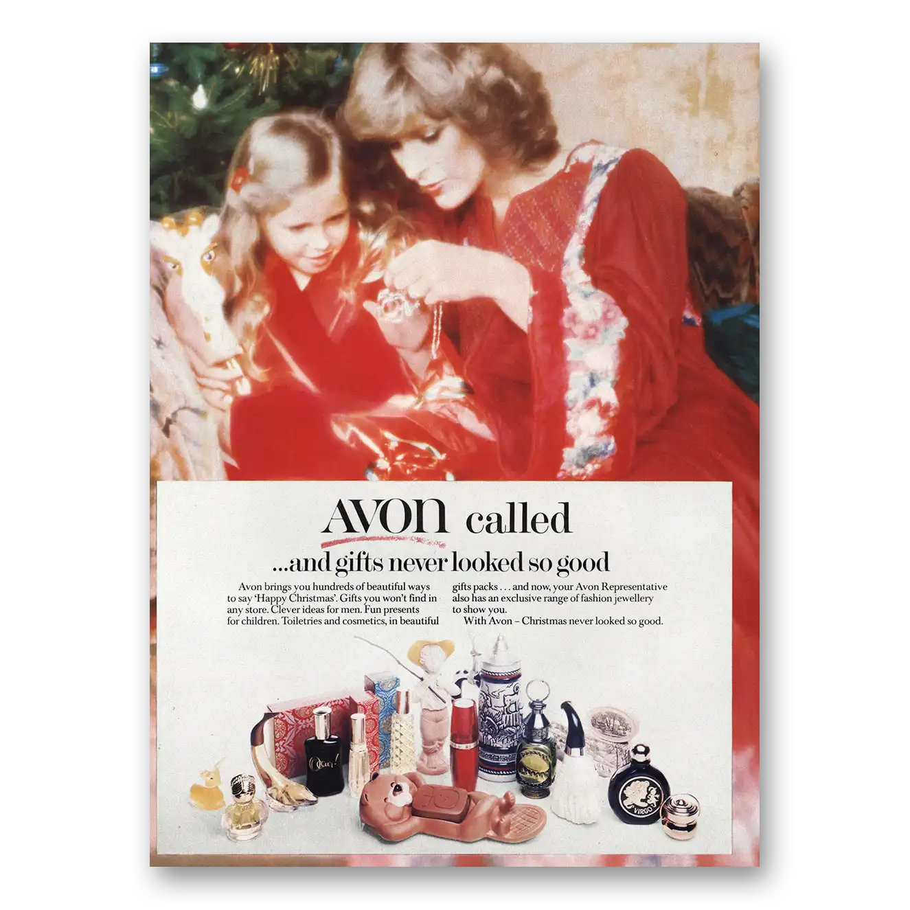 1977 Avon Called Gifts Never Looked So Good Vintage Magazine Print Ad