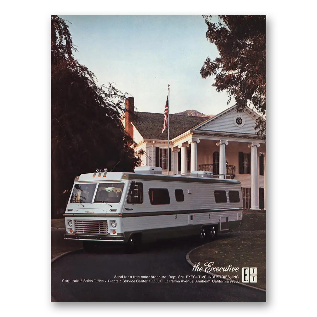 1977 Executive Industries RV Executive Motorhome RV Vintage Magazine Print Ad