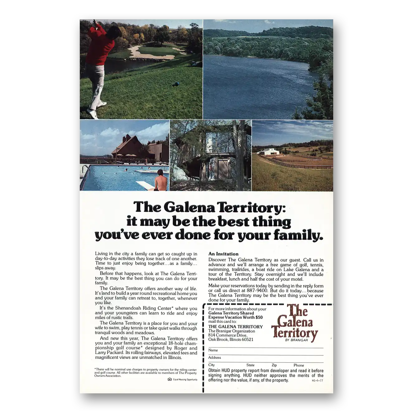 1977 Galena Illinois May Be the Best Thing Vintage Magazine Print Ad