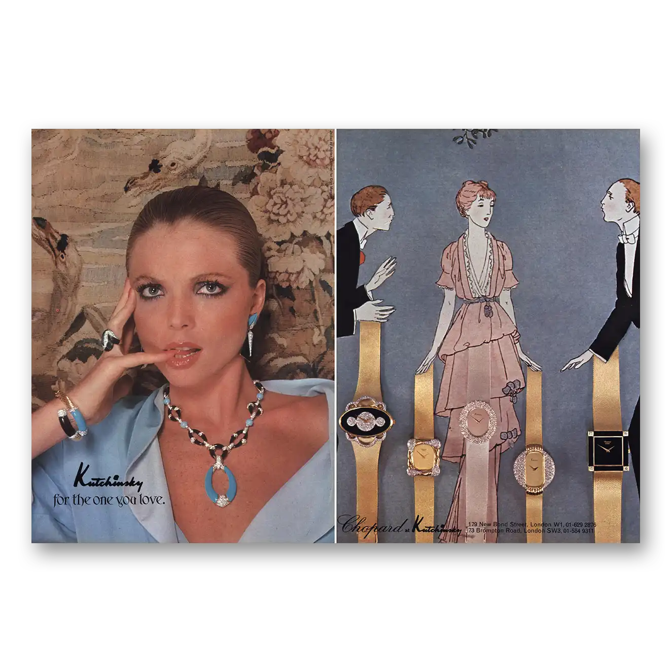 1977 Kutchinsky Watches Jewelry For the One You Love Vintage Magazine Print Ad