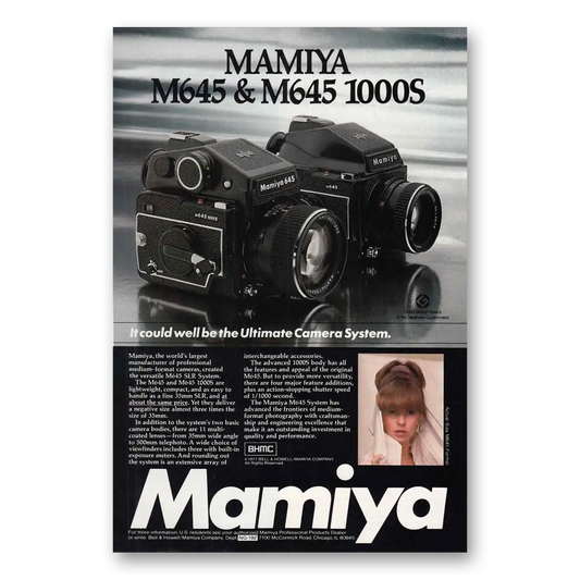 1977 Mamiya Camera Ultimate Camera System Vintage Magazine Print Ad