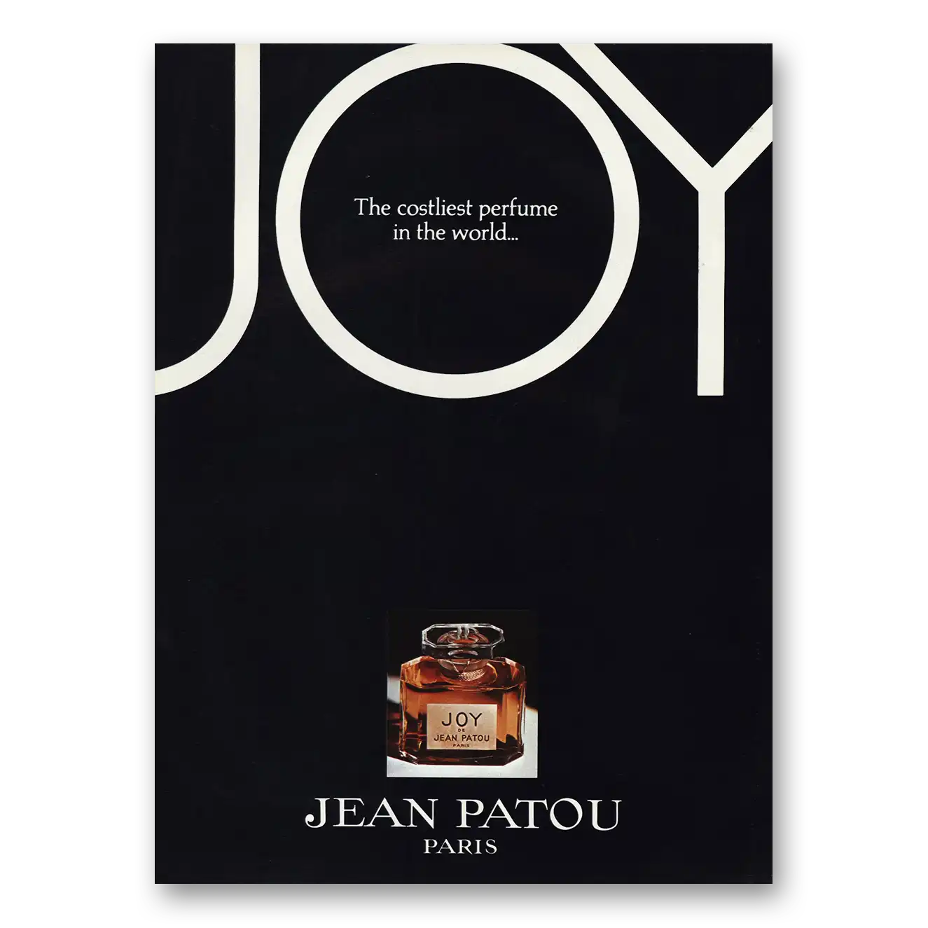 1977 Joy de Jean Patou Perfume Costliest Perfume In the World Vintage Magazine Print Ad