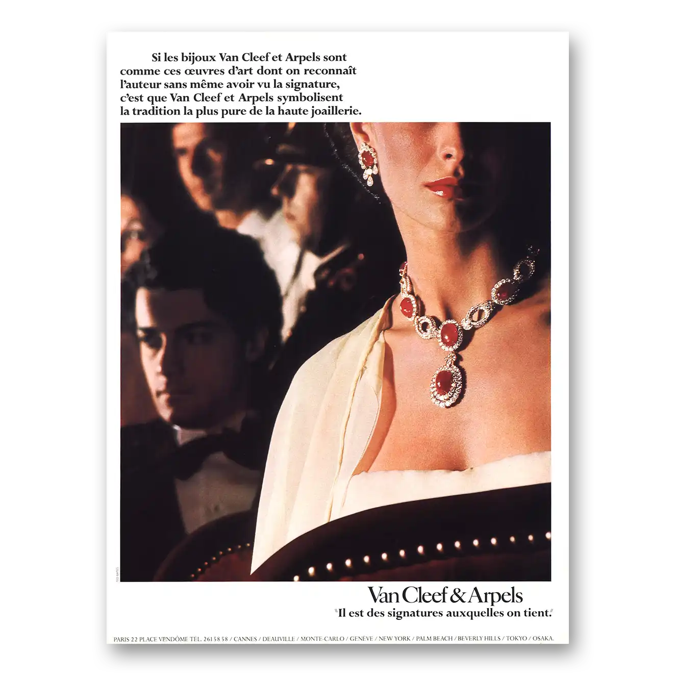 1977 Van Cleef & Arpels Jewelry Si Les Bijoux Van Cleef et Arpels Vintage Magazine Print Ad