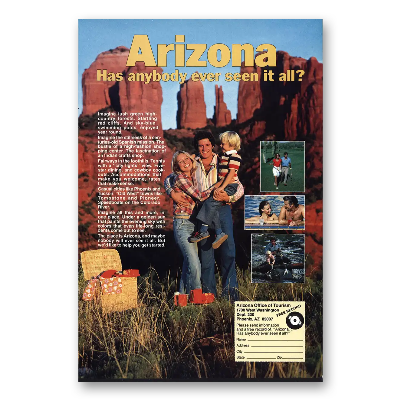 1978 Arizona Has Anybody Ever Seen It All Vintage Magazine Print Ad