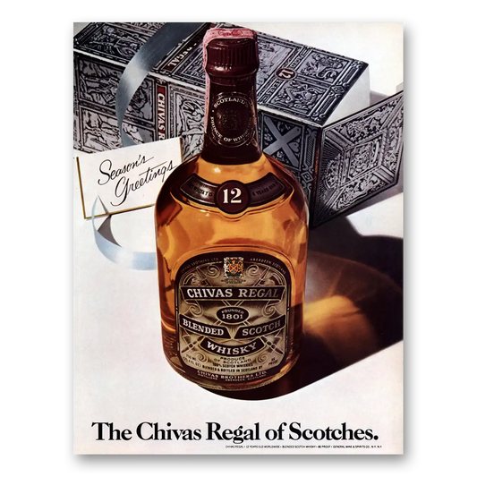 1978 Chivas Regal Chivas Regal of Scotches Seasons Greetings Vintage Magazine Print Ad