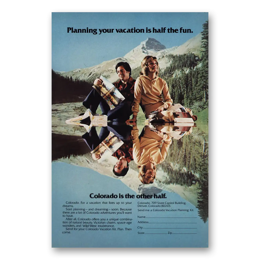 1978 Colorado Half the Fun Vintage Magazine Print Ad