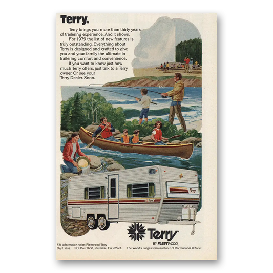 1978 Fleetwood Terry Vintage Magazine Print Ad