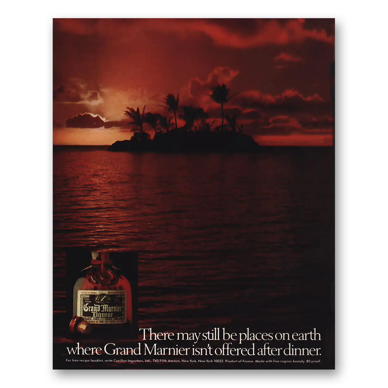 1978 Grand Marnier May Still Be Places On Earth Island Vintage Magazine Print Ad