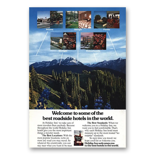 1978 Holiday Inn Best Roadside Hotels Vintage Magazine Print Ad