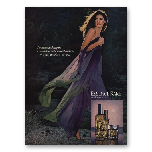 1978 Houbigant Essence Rare Perfume Vintage Magazine Print Ad