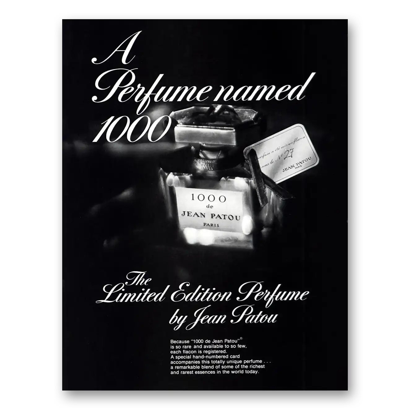 1978 1000 Perfume Perfume Named 1000 Vintage Magazine Print Ad