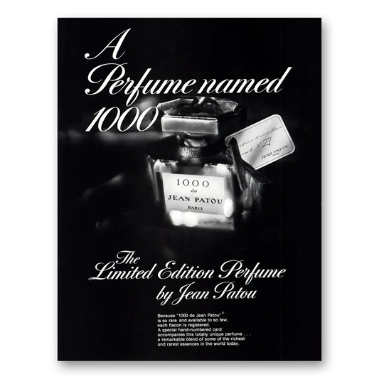 1978 1000 Perfume Perfume Named 1000 Vintage Magazine Print Ad