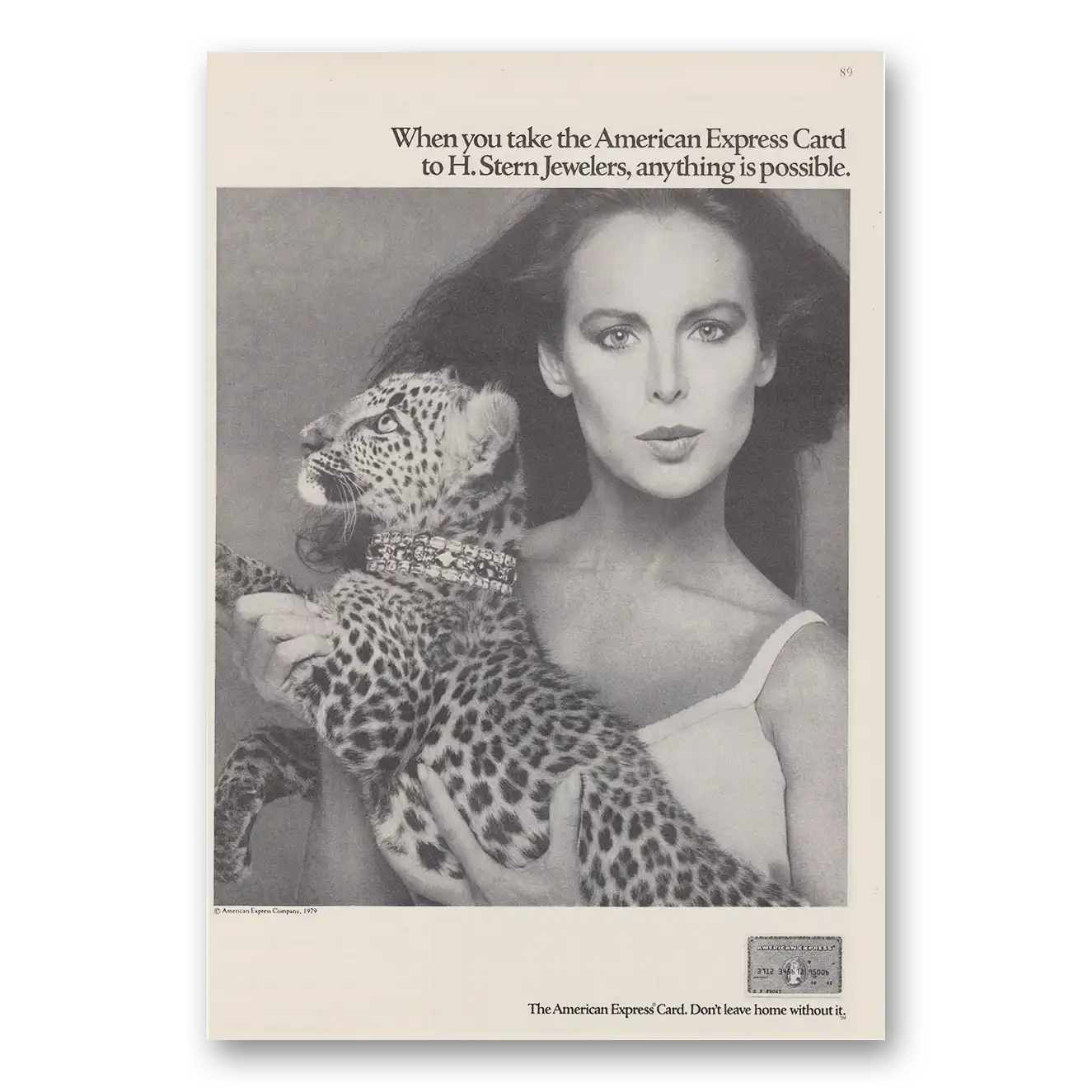 1979 American Express H Stern Jewelers Vintage Magazine Print Ad