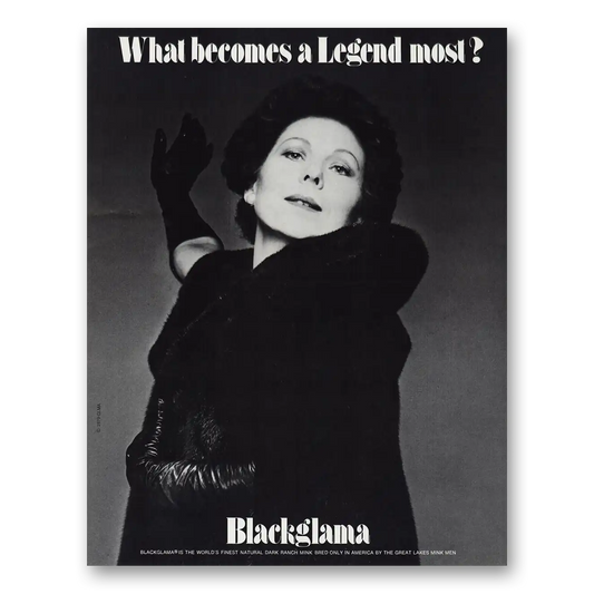 1979 Blackglama Renata Scotto Vintage Magazine Print Ad