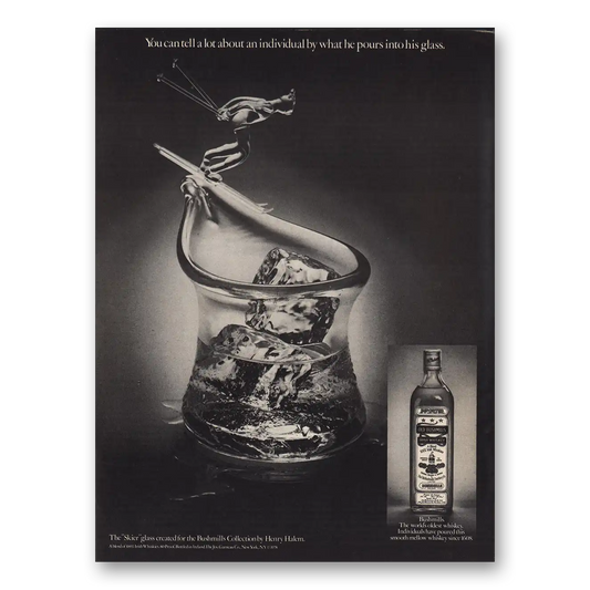 1979 Old Bushmills Whiskey You Can Tell a Lot Vintage Magazine Print Ad