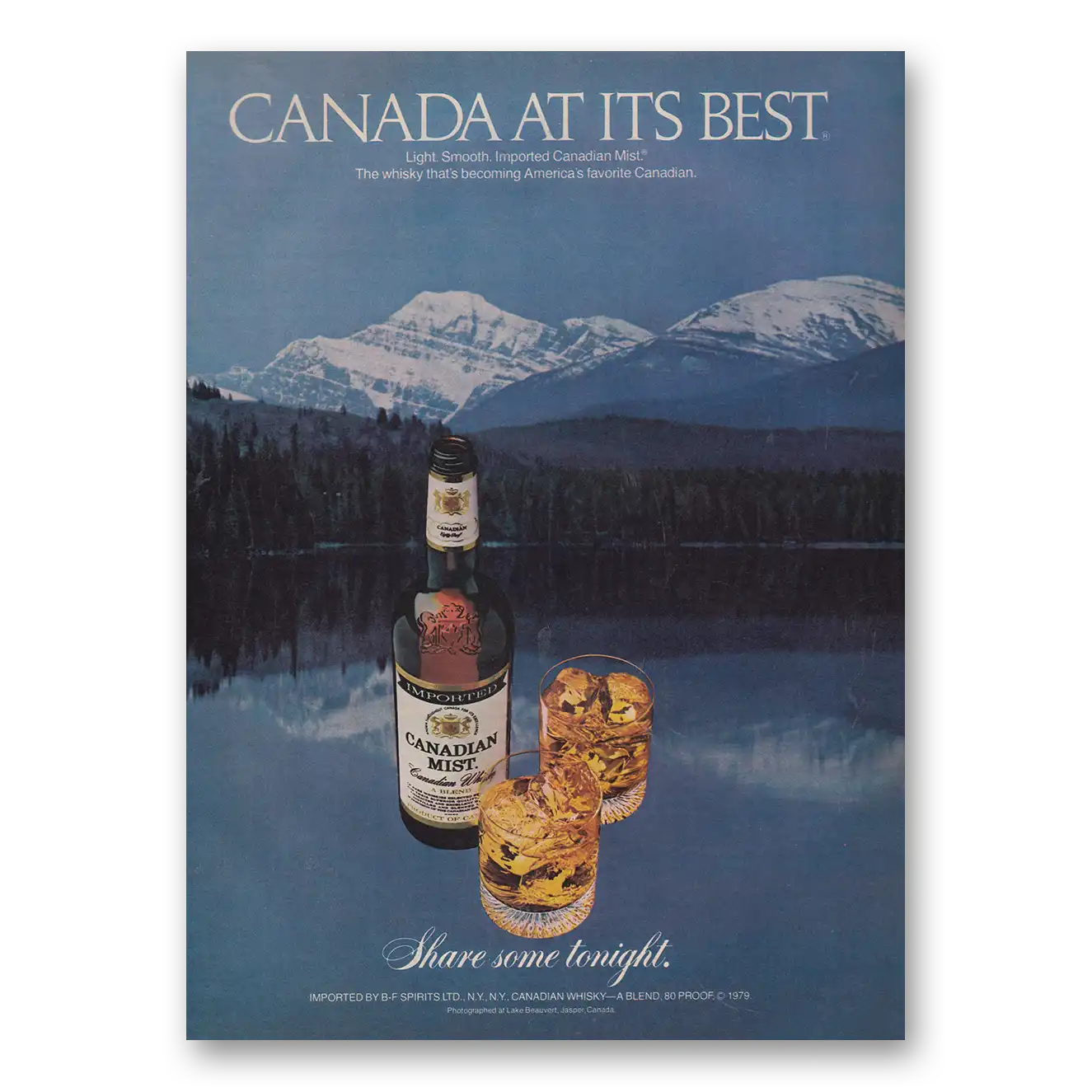 1979 Canadian Mist Canada At Its Best Vintage Magazine Print Ad