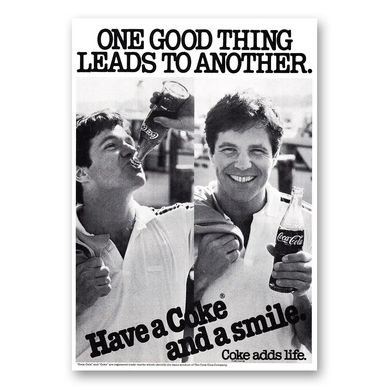 1979 Coca Cola One Good Thing Leads to Another Vintage Magazine Print Ad