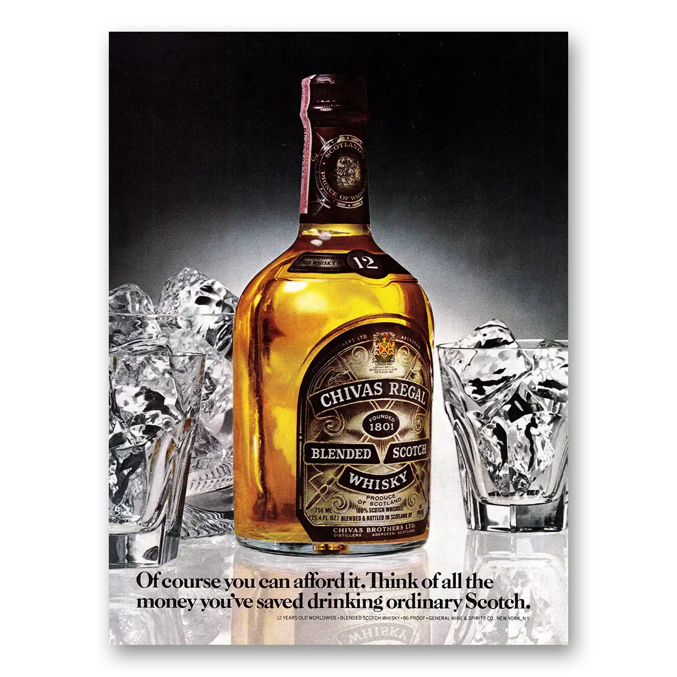 1979 Chivas Regal Of Course You Can Afford It Vintage Magazine Print Ad