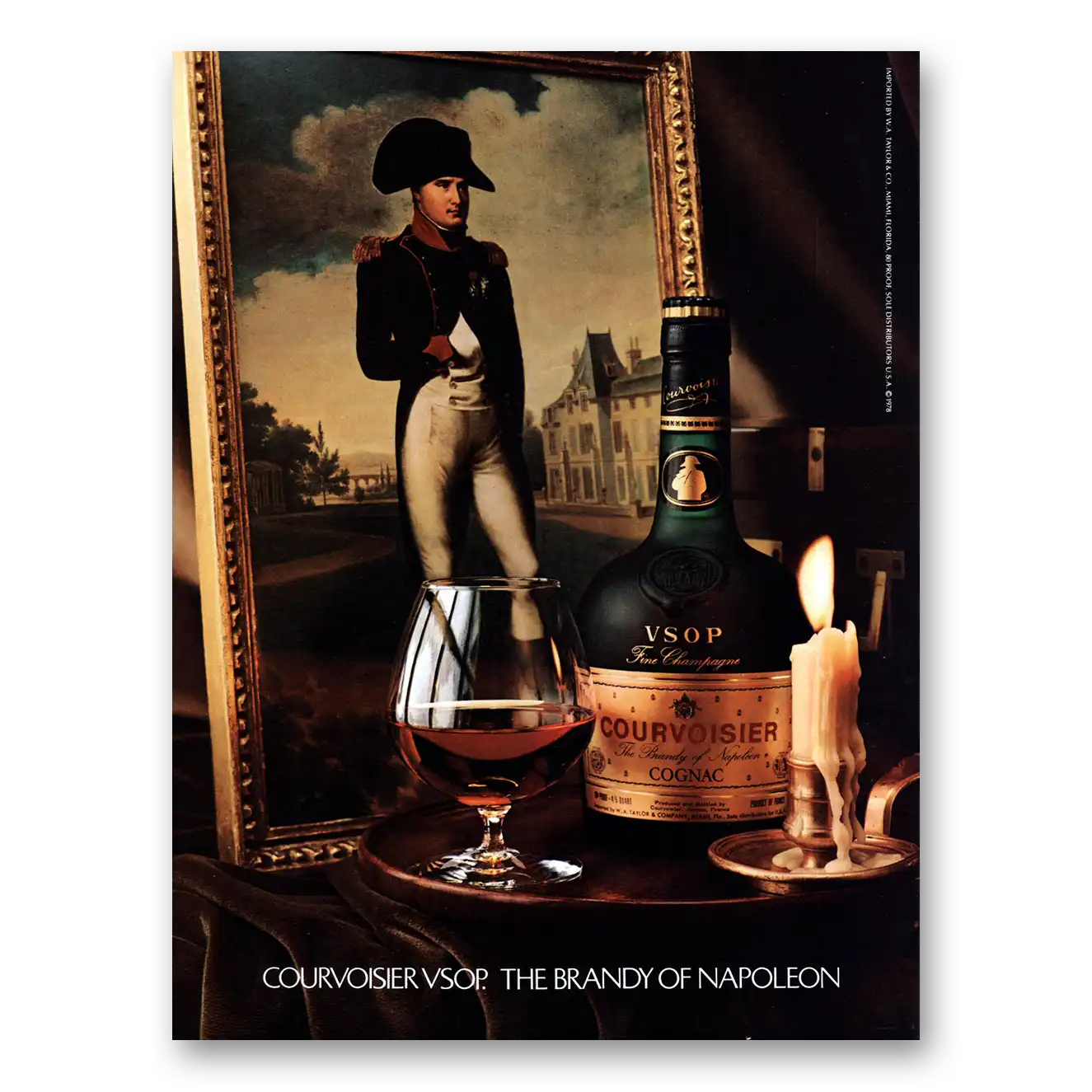 1979 Courvoisier Brandy of Napoleon Vintage Magazine Print Ad