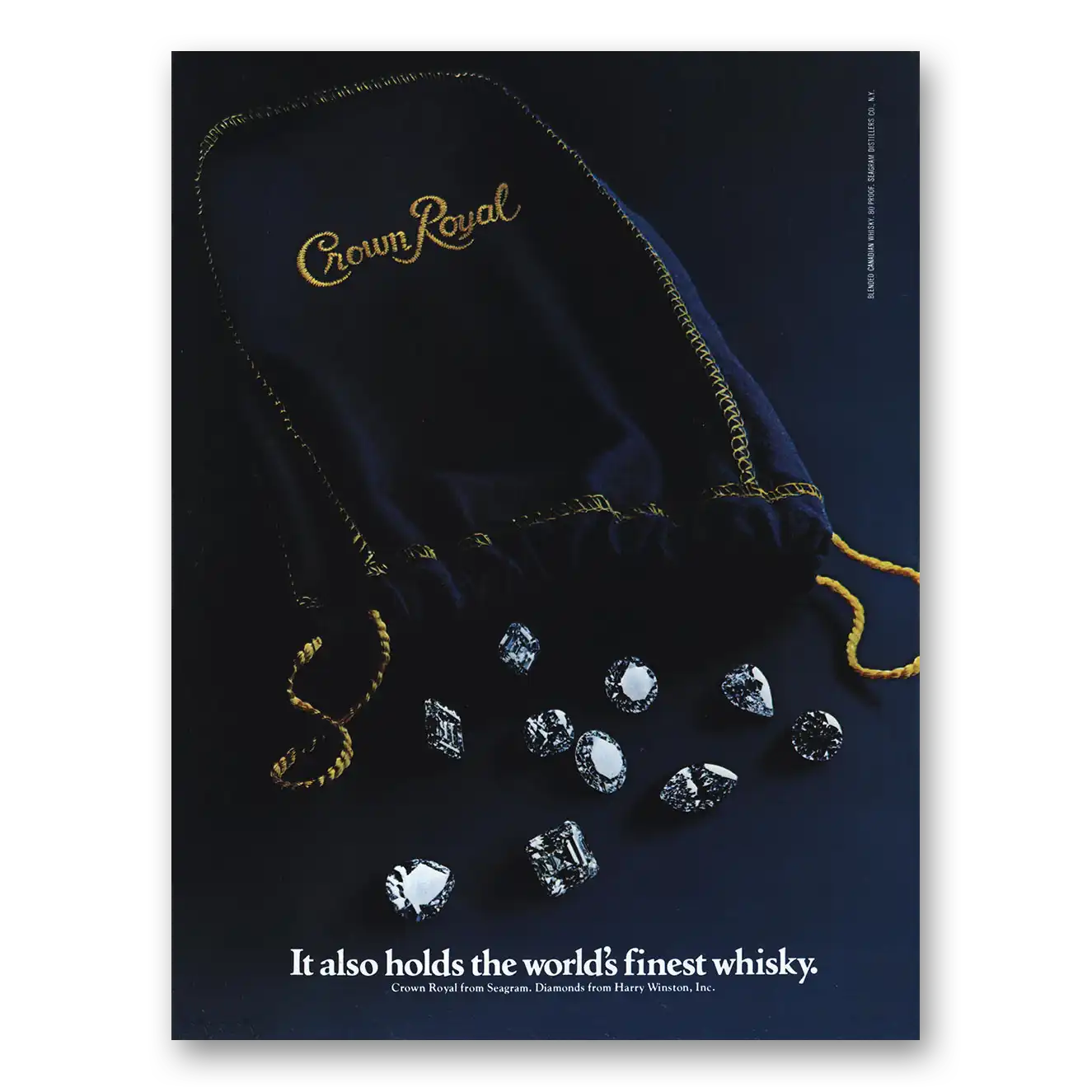 1979 Crown Royal Also Hold Worlds Finest Whisky Vintage Magazine Print Ad