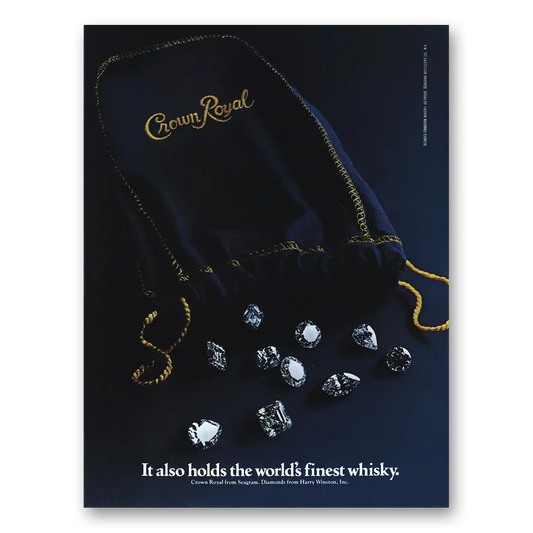 1979 Crown Royal Also Hold Worlds Finest Whisky Vintage Magazine Print Ad