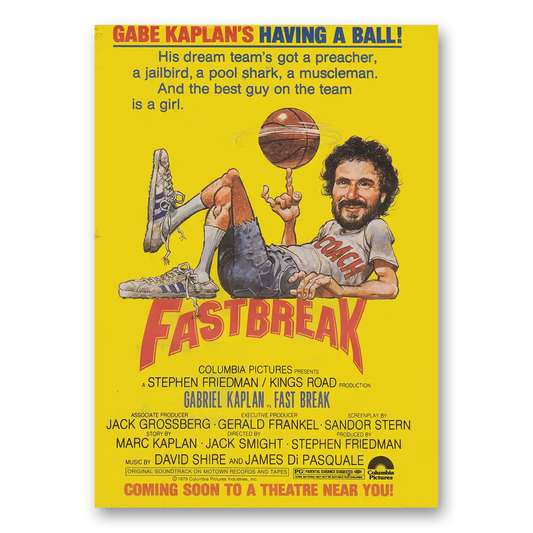 1979 Fastbreak Movie Promo Gabe Kaplan Having a Ball Vintage Magazine Print Ad