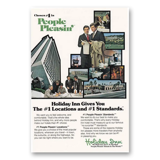 1979 Holiday Inn People Pleasin' Vintage Magazine Print Ad