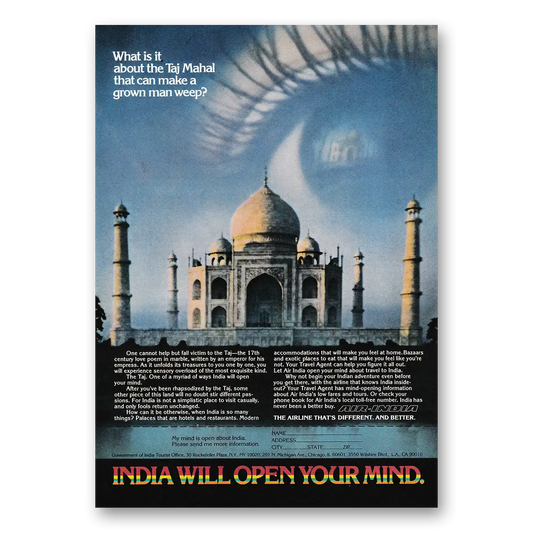 1979 India What Is About the Taj Mahal Vintage Magazine Print Ad