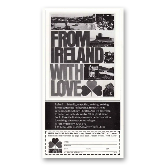 1979 Ireland From Ireland With Love Vintage Magazine Print Ad