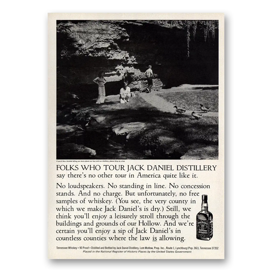 1979 Jack Daniels Folks Who Tour Vintage Magazine Print Ad