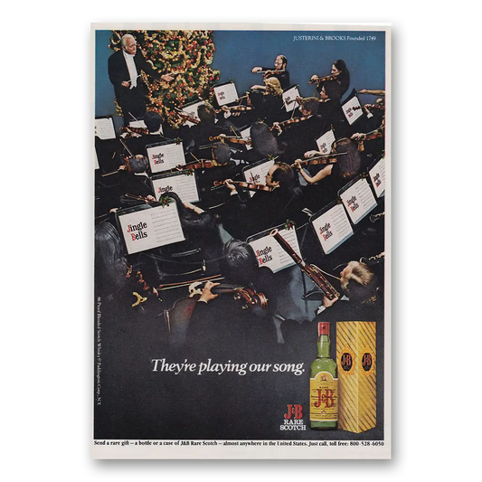 1979 J&B Scotch Whisky Playing Our Song Vintage Magazine Print Ad