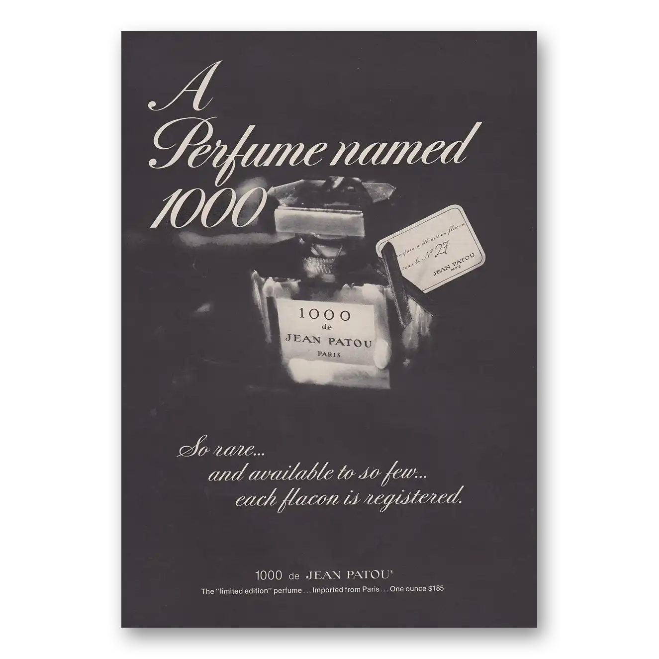 1979 1000 Perfume Perfume Named 1000 Vintage Magazine Print Ad